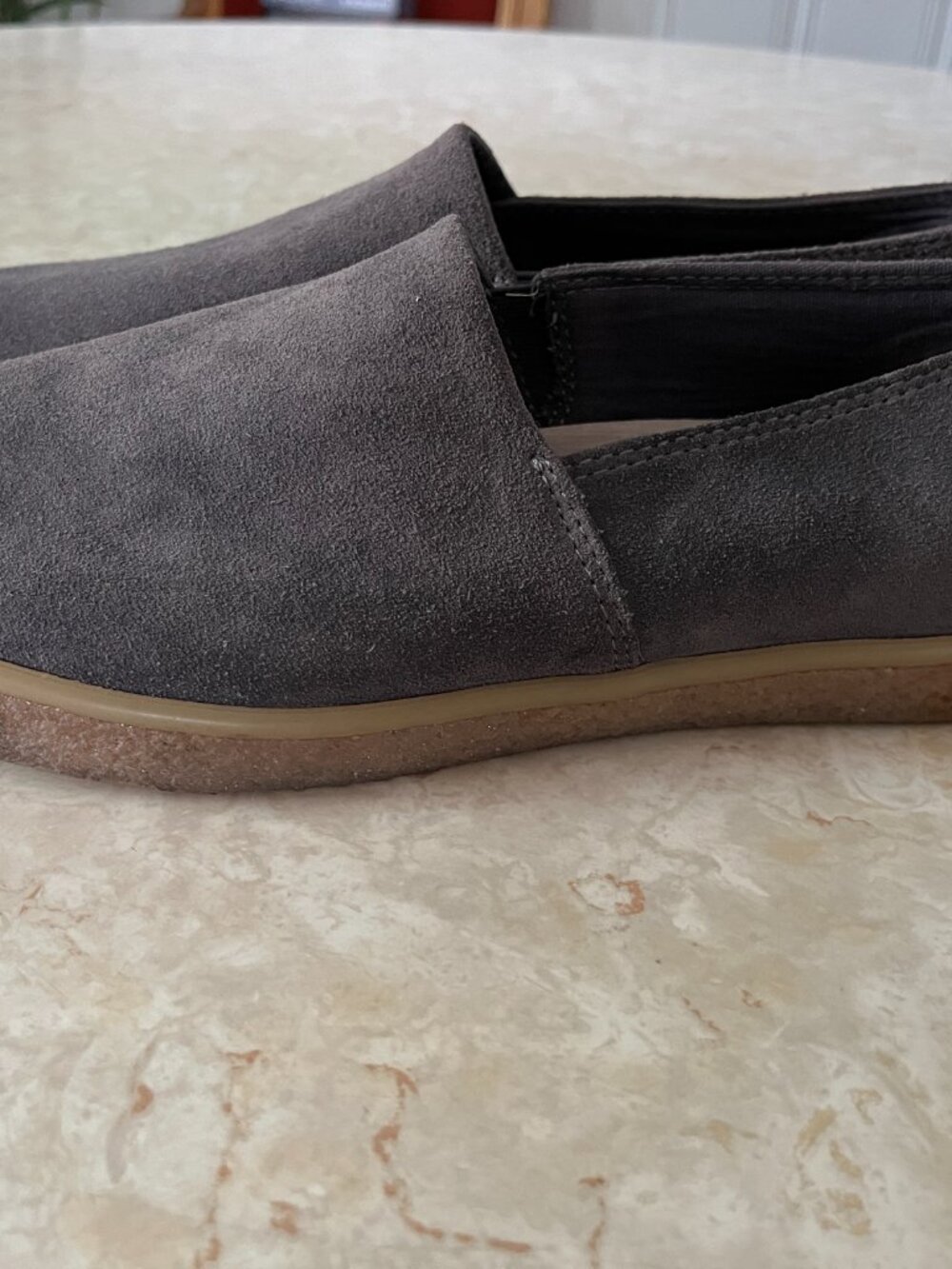 SeaVees Sun Tans Sz 9 Mens Slip On Sneakers Oiled Steel Suede Gum Sole - Picture 5 of 15